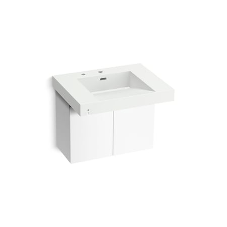 Kohler Constellation 30In Wall-Mount Lavatory System In Miami White 81029-BPW-KEH